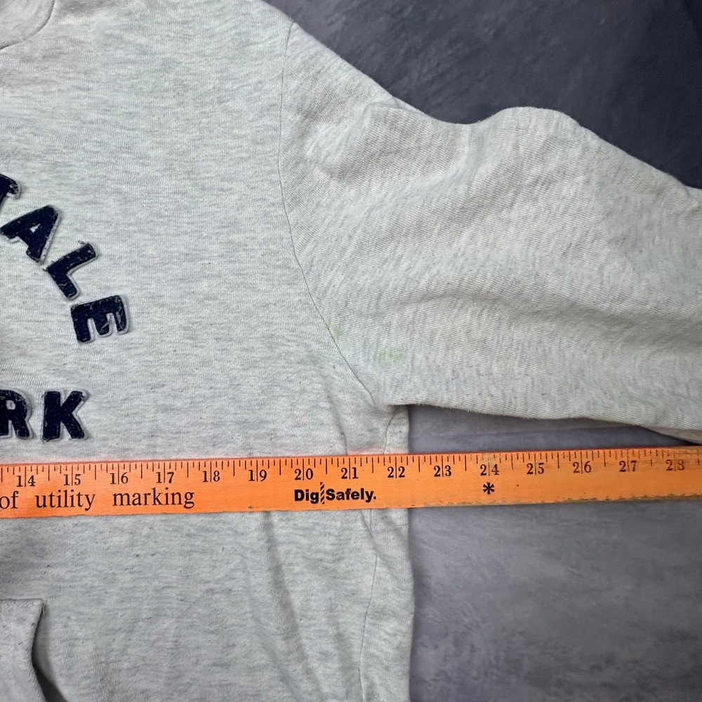 Vintage Aeropostale 87 New York Hoodie Mens Large Heather Gray Y2K Skater Boxy - Picture 6 of 7
